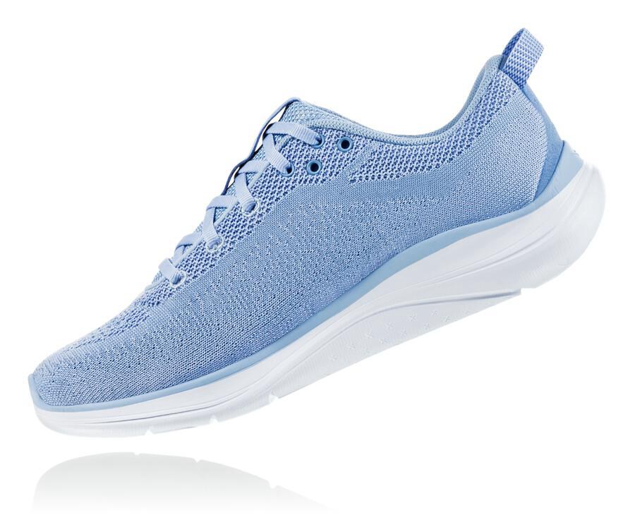 Hoka One One Running Shoes Womens Blue/White - Hupana Flow - 48105GPVC